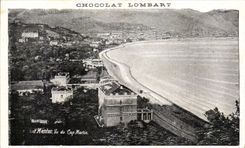 CPA Menton Vu du Cap Martin Restaurant de la plage 