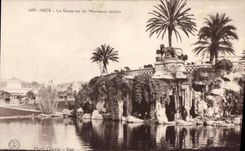 CPA Nice La Grotte sur les Nouveaux Jardins