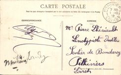 CPA Chateaurenault Ruines du Chateau apres I'Incendie du 5 fevrier 1907