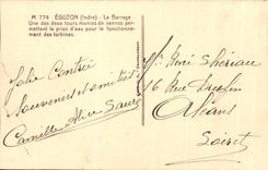 CPA Eguzon Le Barrage Une des deux tours munies de vannes permettant la prise d'eau pour le fonctionnement des turbines