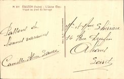 CPA Eguzon L'Usine Electrique au pied du barrage