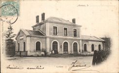 CPA Avenay Train station Trains