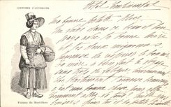 CPA Femme of the Mount Gilds Folklore Costume