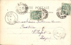 CPA Auvergne La Montagnarde Folklore Costume