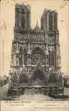 CPA Rheims the front Cathedral Aims Paris