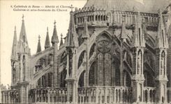 CPA Cathedral Of Rheims Apse And Bedside Galleries And Paring Arcs Of the Bedside