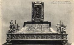 CPA Cathedral Of Rheims Reliquaire Of Sainte the Bulb