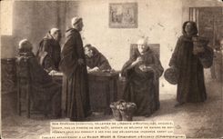 CPA Don Perignnon Cellerier Of the Abbey of Hautvillers plugs Champagne Moet & Gandon