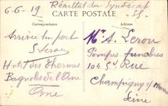 CPA Tesse the Madeleine Auenue Of the Goupil Castle