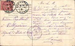 CPA Les fleurs passent I'amitie reste Enfants