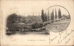 CPA Une Batterie Un Escadron Militaria