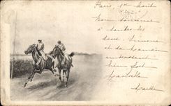 CPA Jockey Cheval Hippisme