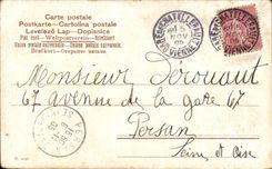 CPA Humour Homme et enfants