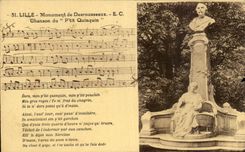 CPA Lille Monument of Desrousseaux Song of Ptit Quinquin