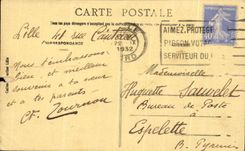 CPA Lille Monument of Desrousseaux Song of Ptit Quinquin