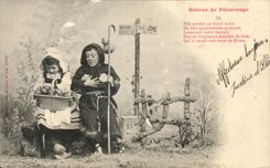 CPA Retour de Pelerinage Enfant Pretre