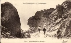 CPA Climbing of Puy de Dome Ass Auvergne