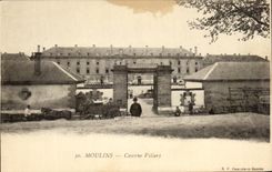 CPA Moulins Barracks Villars Militaria
