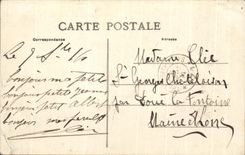 CPA Champagne Road of Fere Coffee of the station