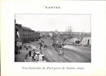 CPA Nantes View of the Port taken of Sainte Anne Bateaux