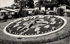 CPA Geneva the flowered Clock