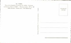 CPA Paris Piace of the Bastille and Column of Column July out of bronze erigee in 1831