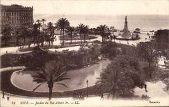 CPA Nice Jardin du Roi Albert Ier