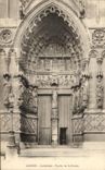 CPA Amiens Cathedrale Porche De St Firmin
