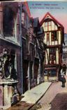 CPA Rouen Old women Houses And Old Fountain Street Saint Romain