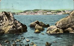 CPA Dimensions Azure Cannes Vue Of the City Through the Rocks