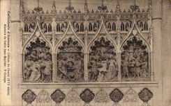 CPA Cathedrale d'Amiens Cloture du Choeur Histoire De Saint jean Baptiste
