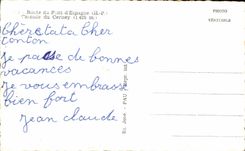 CPA Route Of the Bridge of Spain Cascades Of Cerisey