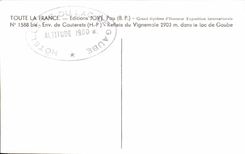 CPSM Surroundings of Cauterets Reflections of Vignemale in the lake of gaube