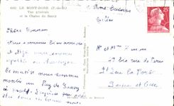 CPA the Mount Gilds View and the Chain of Sancy