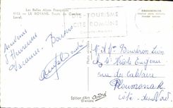 CPA the Beautiful French Alps Royans Road of Combe Laval