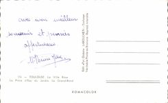 CPA Toulouse la ciudad de Rose la pieza del agua del jardin el redondo grande