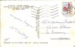 CPA Rheims Fountain of the Place of the Republic and the War memorial