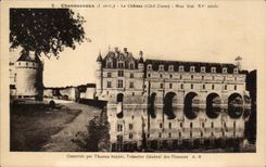 CPA Chenonceaux el castillo mi Hist