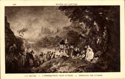 CPA Museum of Louvre Paris Watteau For Cythere