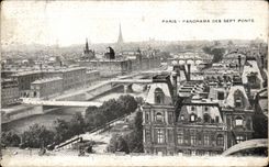 CPA Paris Panorama Des Sept Ponts Louvre Tout Eiffel