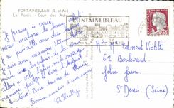 CPA Fontainebleau Le Palais Cour des Adieux