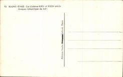 CPA Rigny Use Le Chateau Donjon 