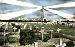 CPA Douaumont the Militaria Ossuary