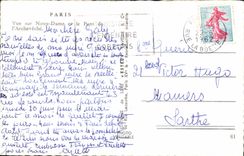 CPA Paris Seen On Notre Dame And the Bridge Of the Archbishop's palace