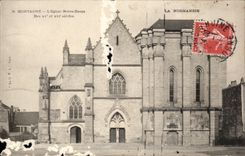 CPA Mortagne L'Eglise Notre dame Des La Normandie