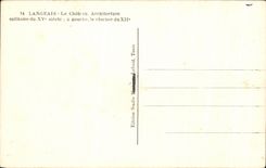 CPA Langeais la arquitectura militar del castillo de la decimo quinta campana-torre