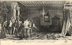 CPA Assassinat du Duc de Guise Comte 