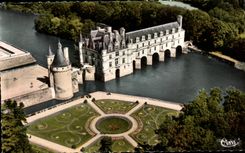 CPA en Touraine Loire ch4ateau Chenonceaux el aire visto castillo