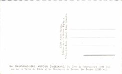 Dauphine CPA Isere Around Allevard Of Cret de Montouvard Seen on the valley of Breda and the mountains of Savoy Wallows