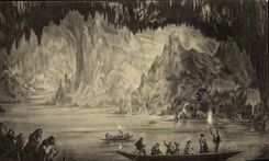 CPA Caves of Han the Lake of Loading